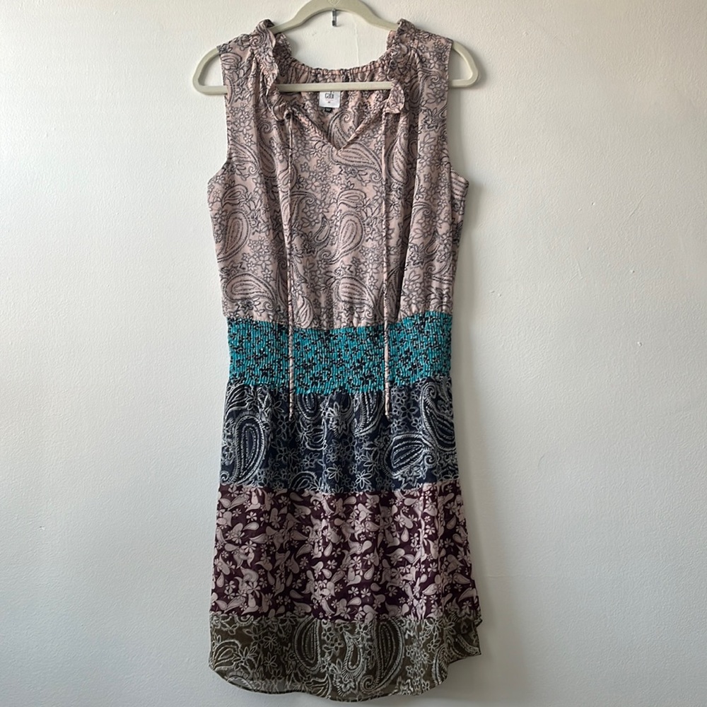 Cabi mixed print dress size m